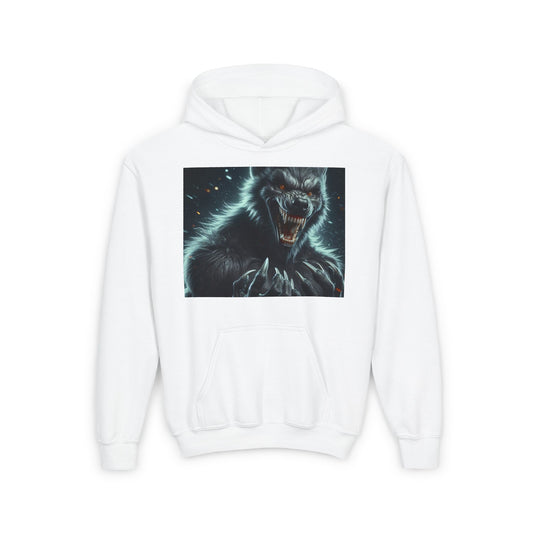 Sweatshirt | Youth | Hooded | Heavy Blend | Dark Fantasy | Lycanthrope | Werewolf