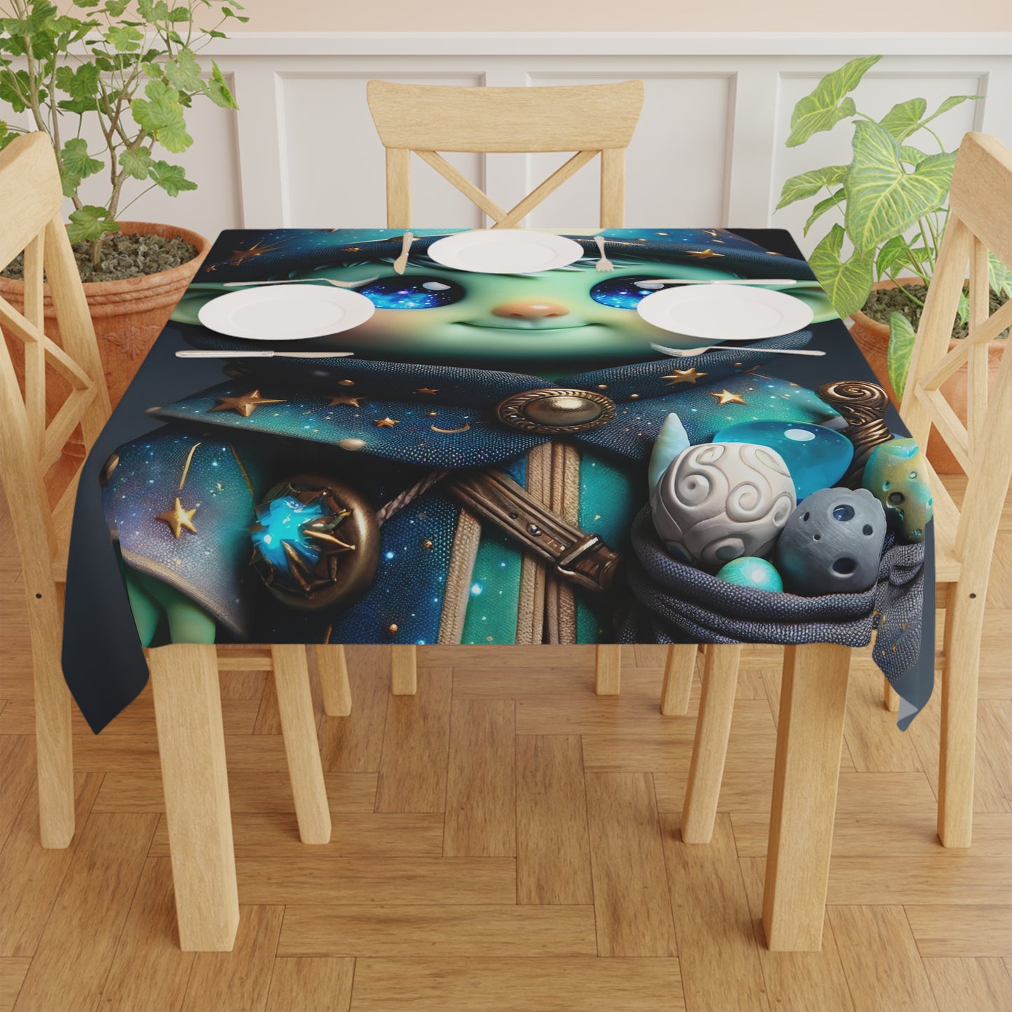 مفرش مائدة | خيال سحري | جني كوني | دمية فنية