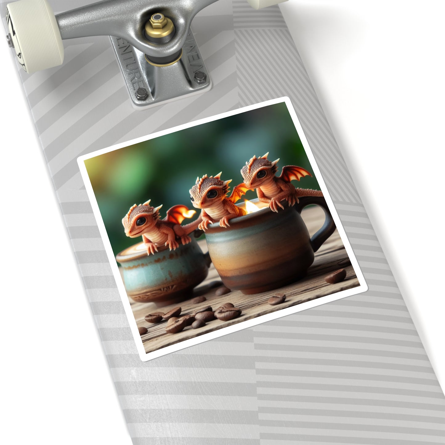 سٹیکر | مربع | پیارا فینٹسی آرٹ | بیبی ڈریگن