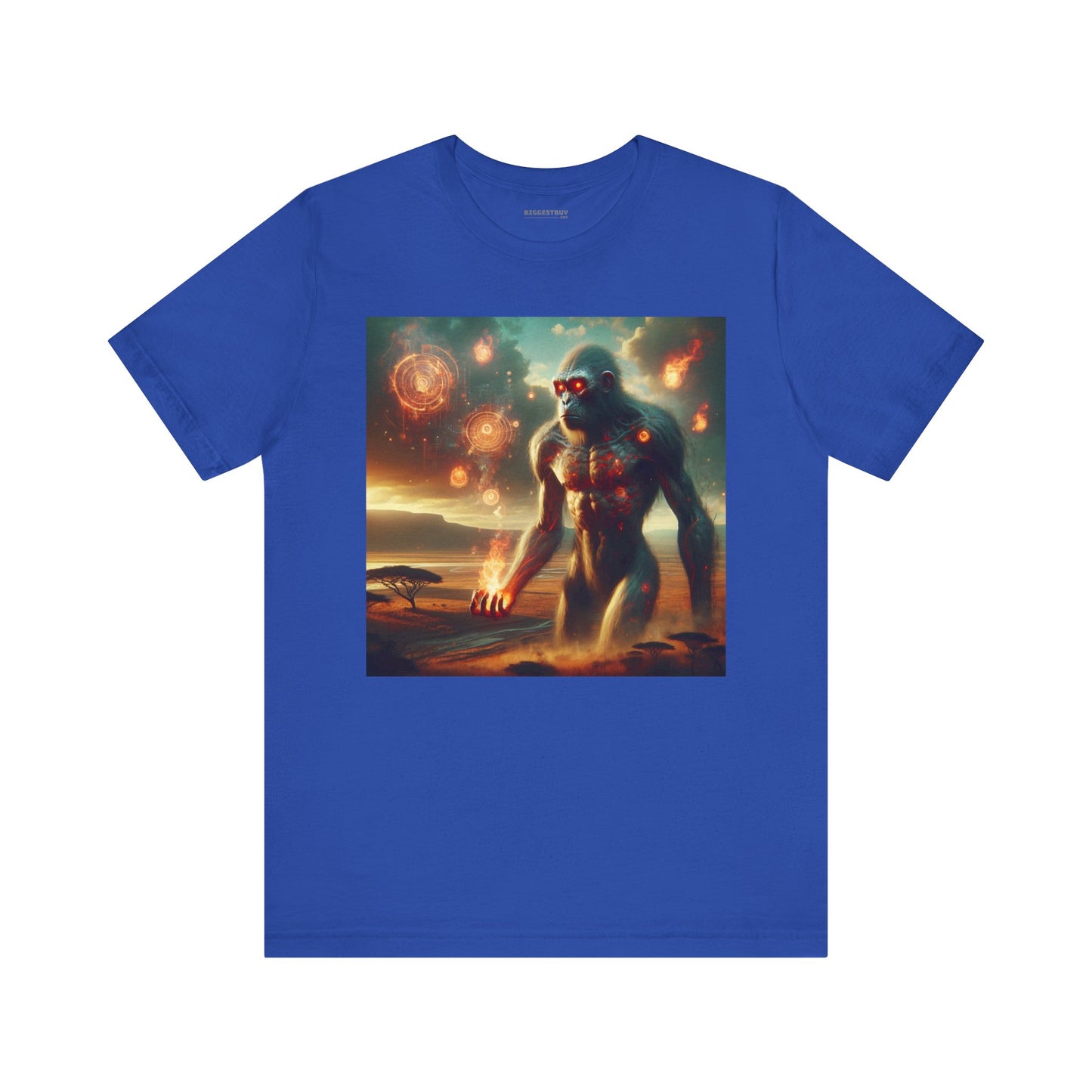 T-shirt | Unisex | Jersey T-shirt | Korte mouw | Oeroud Titan | Vuurmythologie | Kolossus