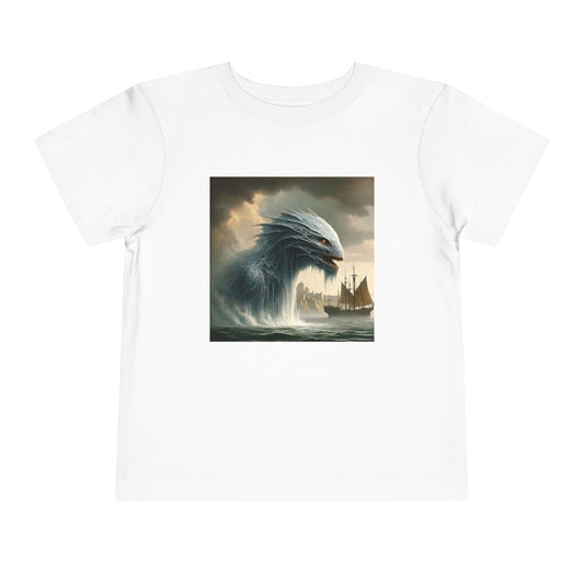Camiseta | Camiseta para niños pequeños | Manga corta | Mitología Nórdica | Jörmungandr | Serpiente