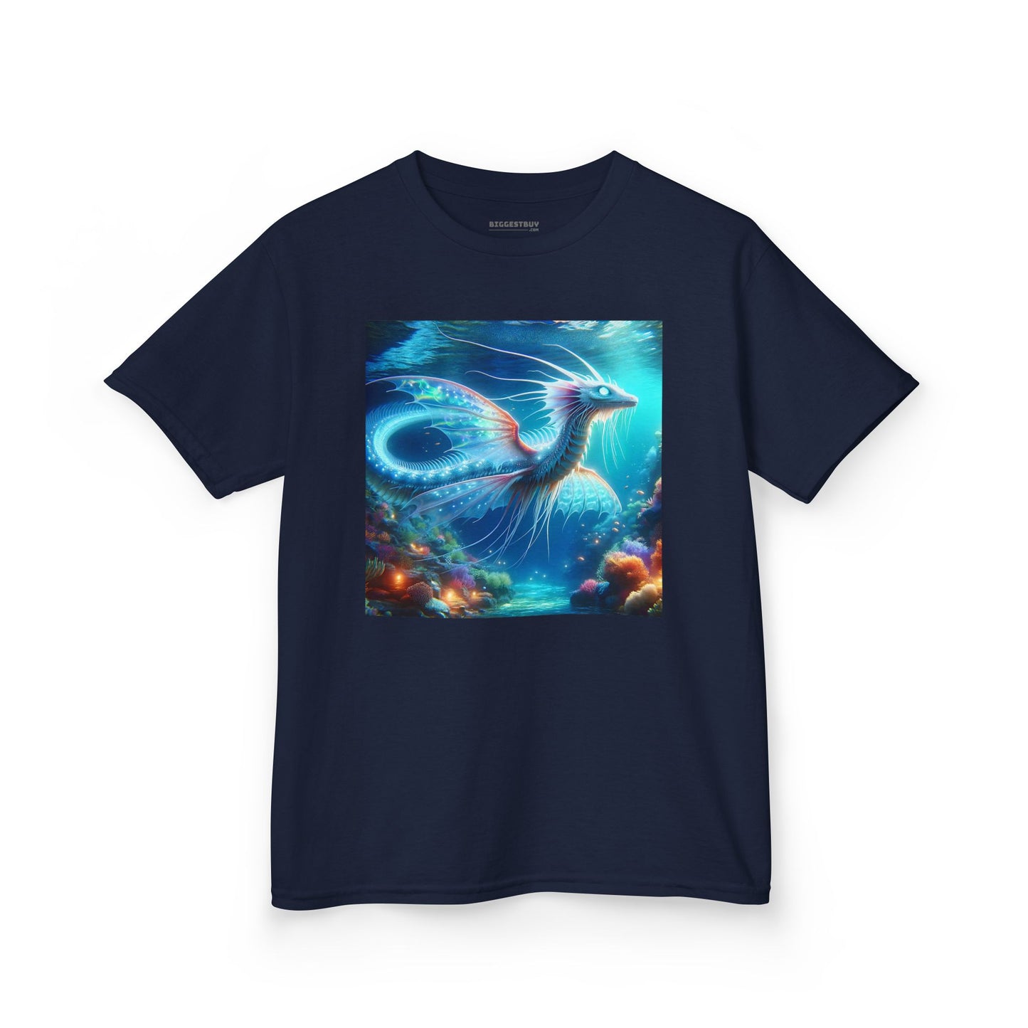 T-Shirt | Koszulka dziecięca | Ciężka bawełna | Mitologia morska | Ryujin | Smok wodny