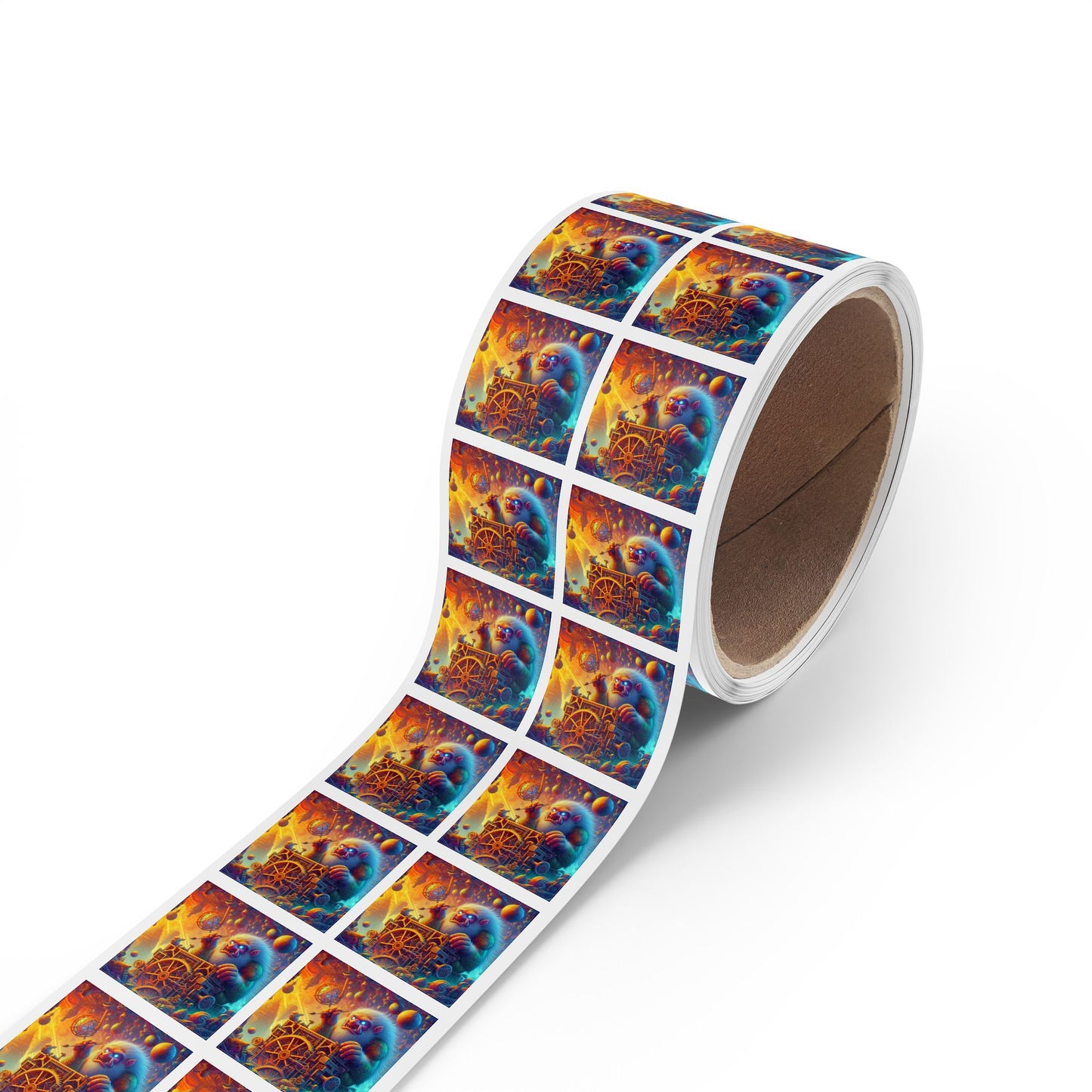 Rolka etykiet samoprzylepnych | Kwadratowy | Mitologia Arktyczna | Mechanik Lodu
