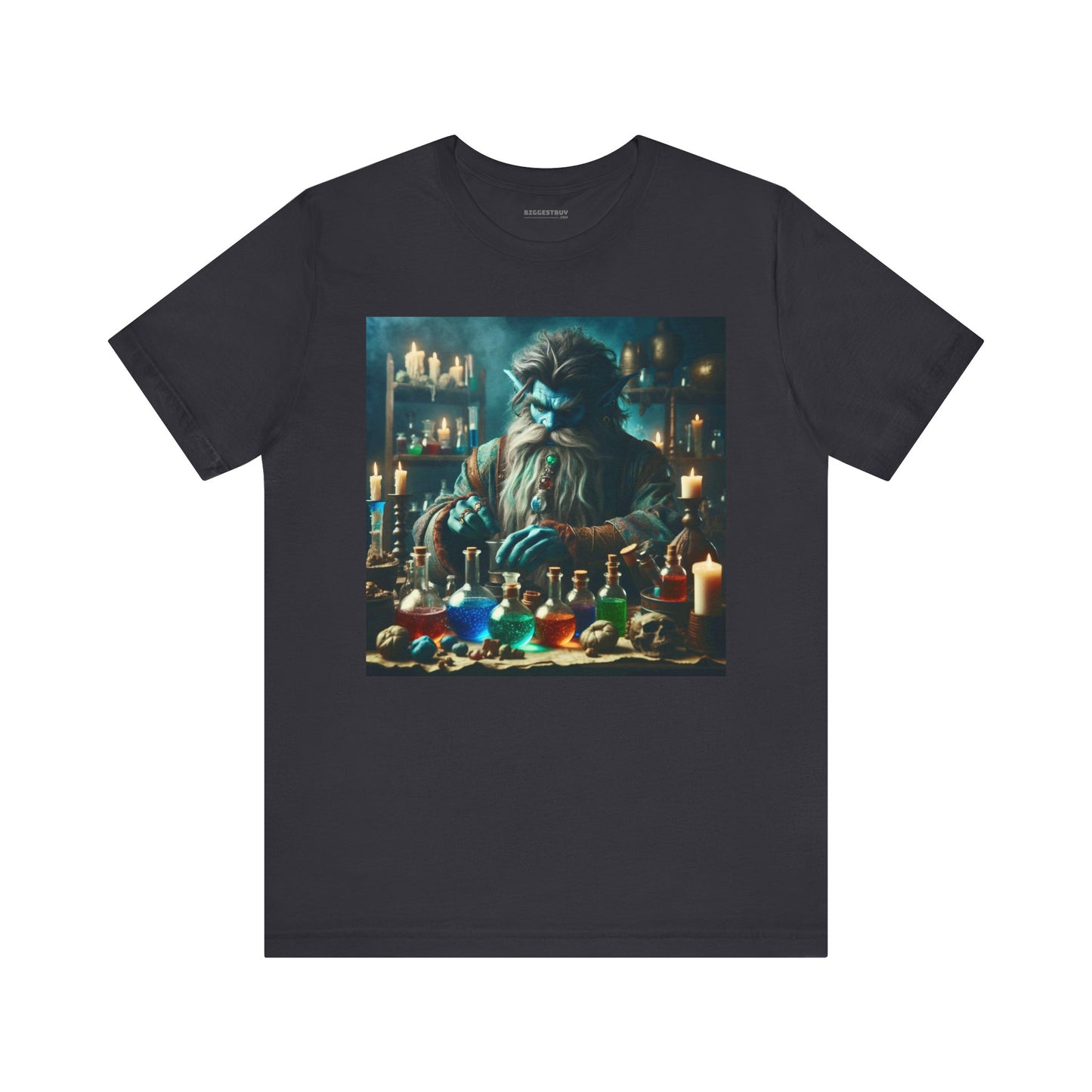 T-shirt | Unisex | Maglietta in jersey | Manica corta | Alchimia Mistica | Djinn Blu