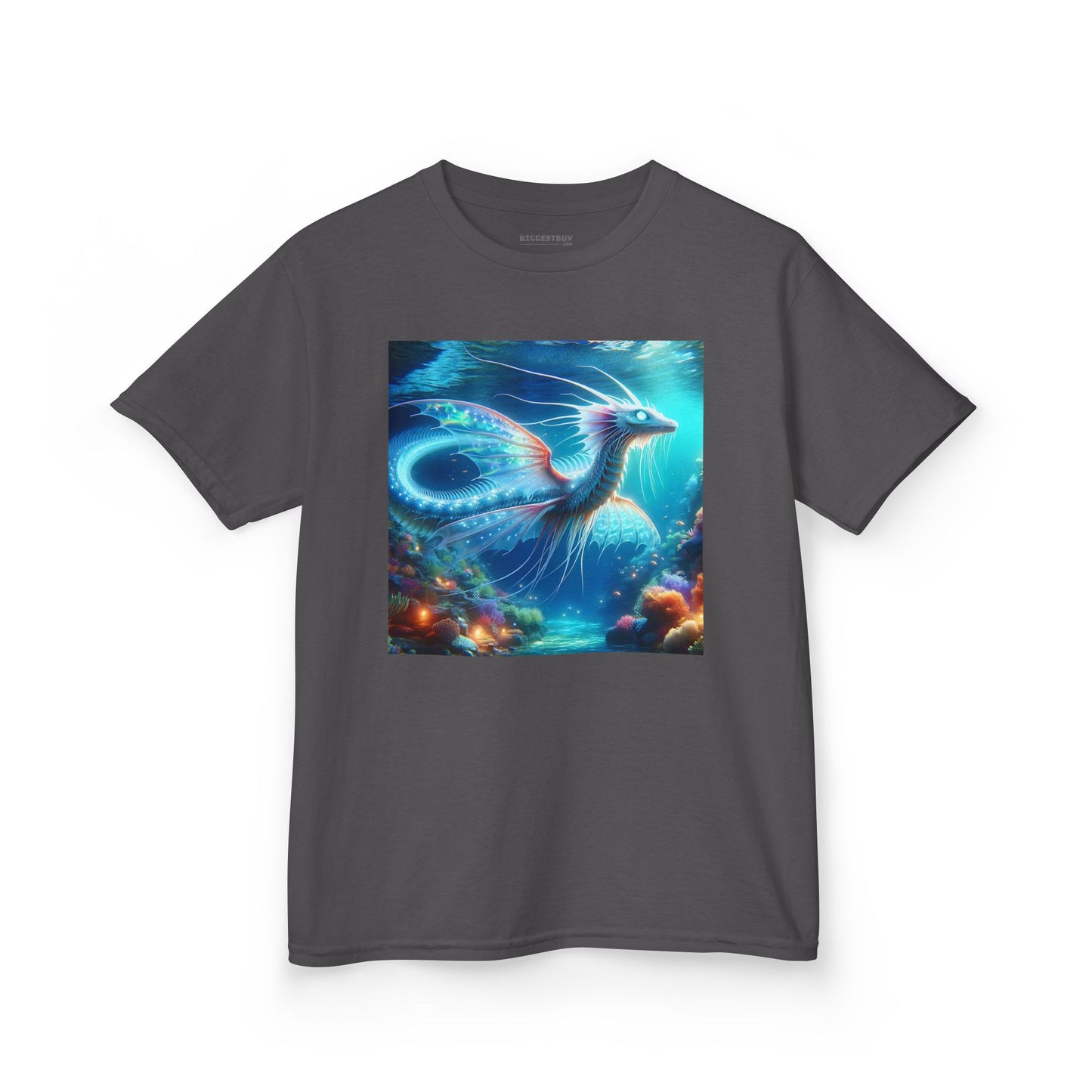 T-Shirt | Koszulka dziecięca | Ciężka bawełna | Mitologia morska | Ryujin | Smok wodny