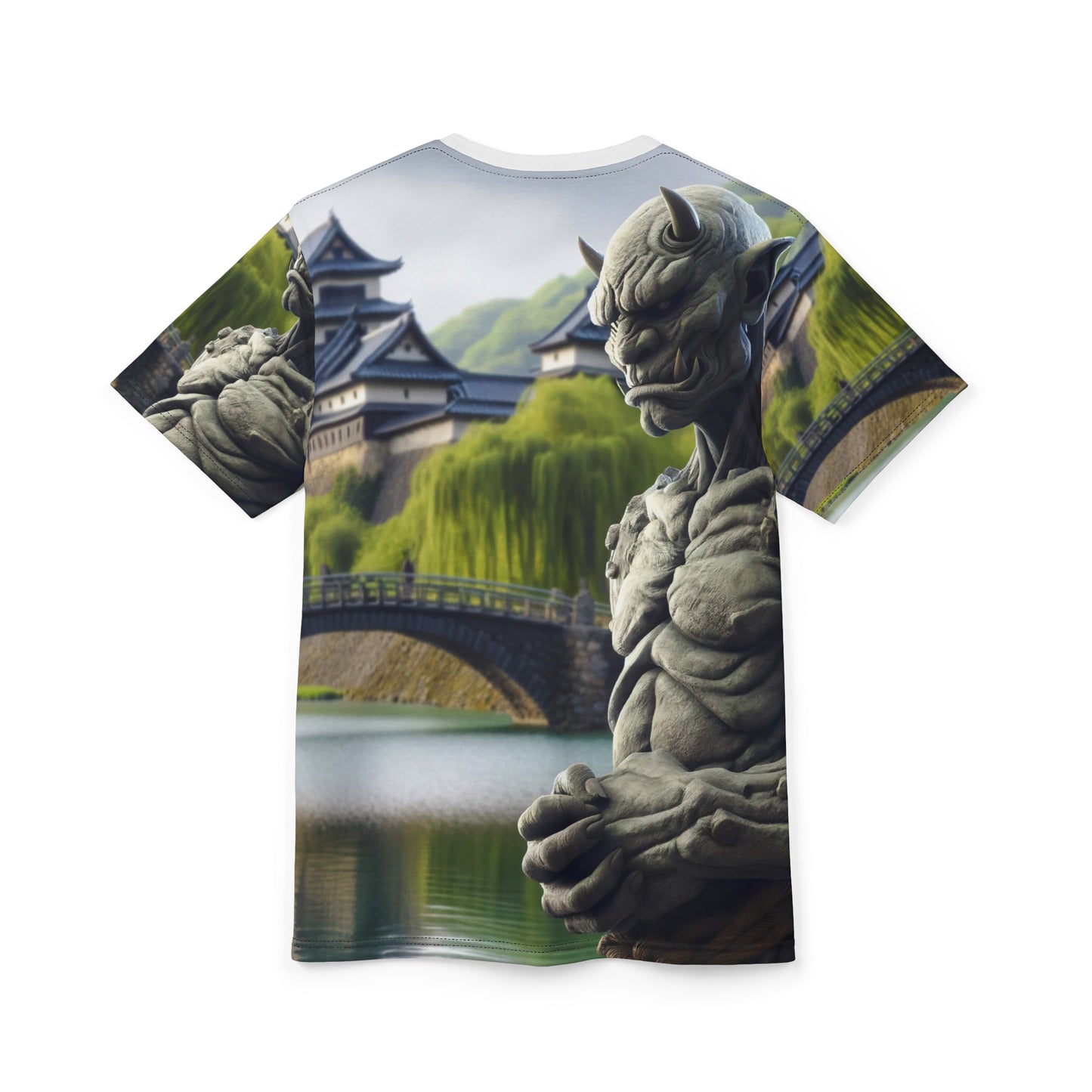T-shirt | Impression intégrale | T-shirt unisexe | Folklore Japonais | Yokai | Statue Oni