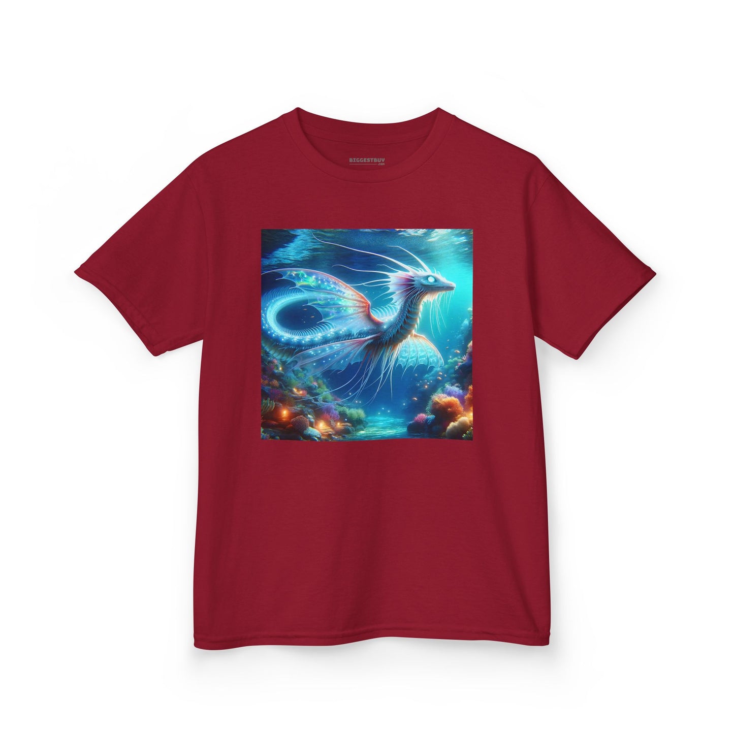 T-Shirt | Koszulka dziecięca | Ciężka bawełna | Mitologia morska | Ryujin | Smok wodny