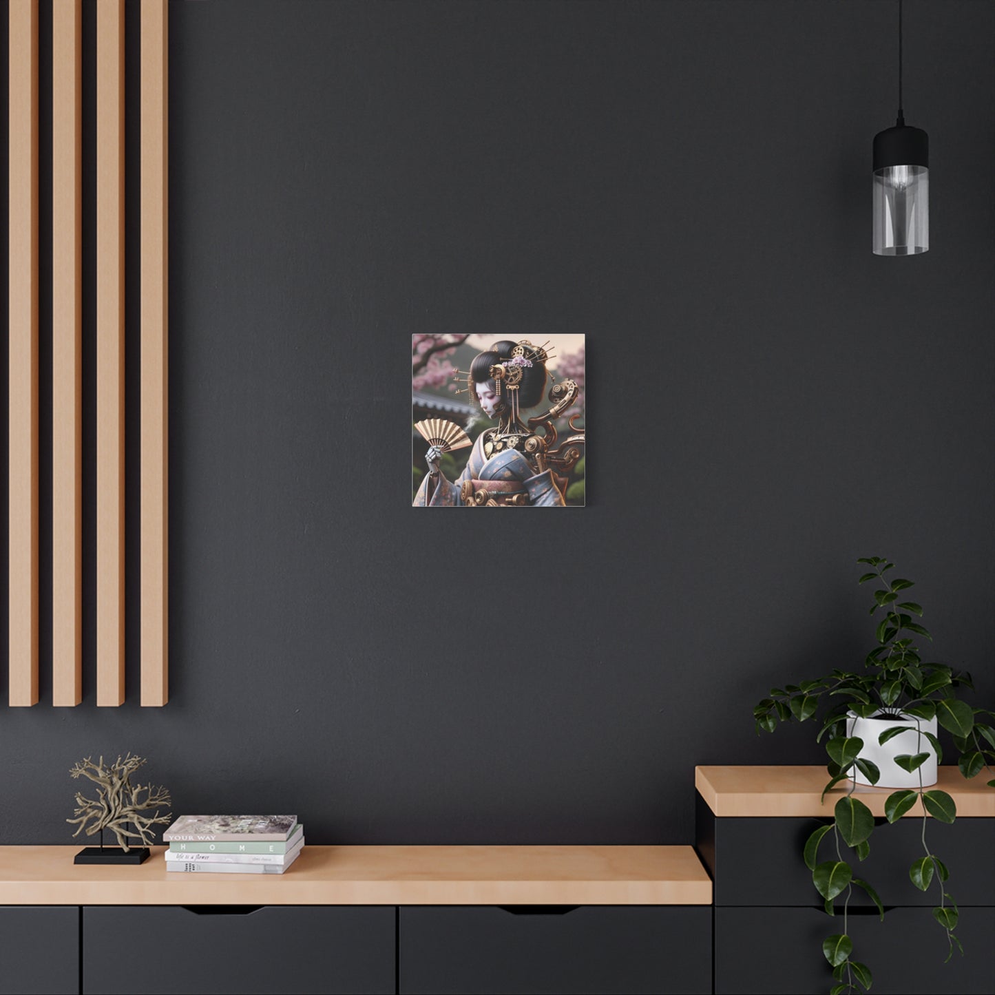 Canvas | Mat | Steampunk | Cyberpunk | Geisha Robot