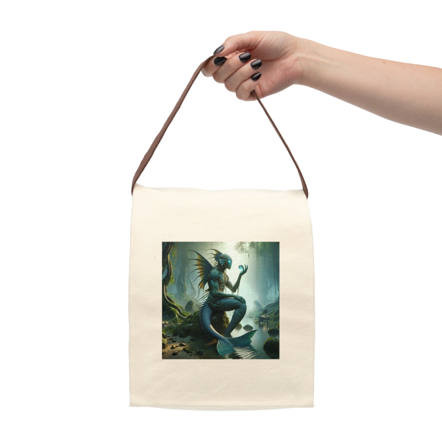 Torba na lunch | Płótno | Z paskiem | Wodny Duch | Słowiański Vodyanoy
