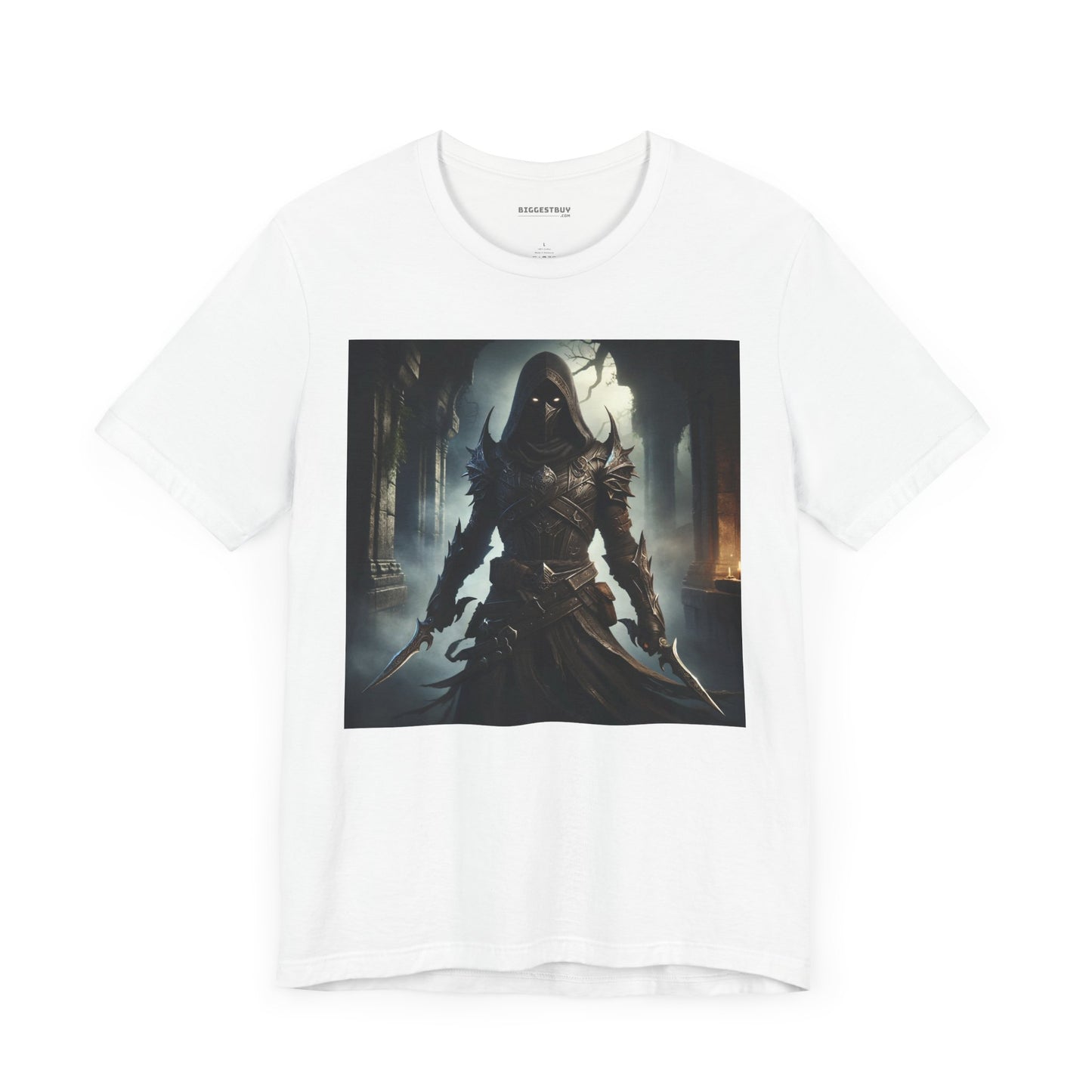 เสื้อยืด | ยูนิเซ็กส์ | เสื้อยืดเจอร์ซีย์ | แขนสั้น | จอมนักฆ่าเงามืด | นักล่าวิญญาณ