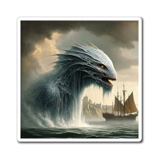 Imán | Vinilo | Mitología Nórdica | Jörmungandr | Serpiente