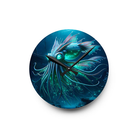 벽시계 | 아크릴 | 원형 또는 사각형 | 러브크래프트 공포 | 심해 레비아탄