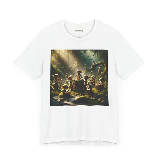 เสื้อยืด | ยูนิเซ็กส์ | เสื้อยืดเจอร์ซีย์ | แขนสั้น | แฟนตาซีป่า | วิถีธรรมชาติ | ภูตน้อย