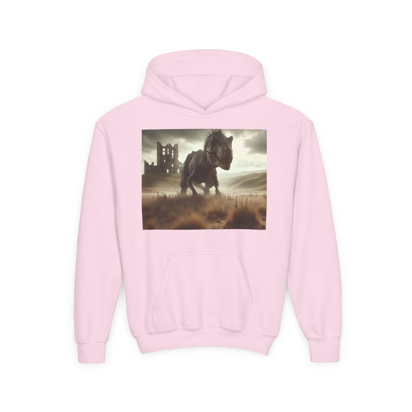 Felpa | Ragazzi | Con cappuccio | Misto pesante | Paleofinzione | Dinosauri Preistorici | T-Rex