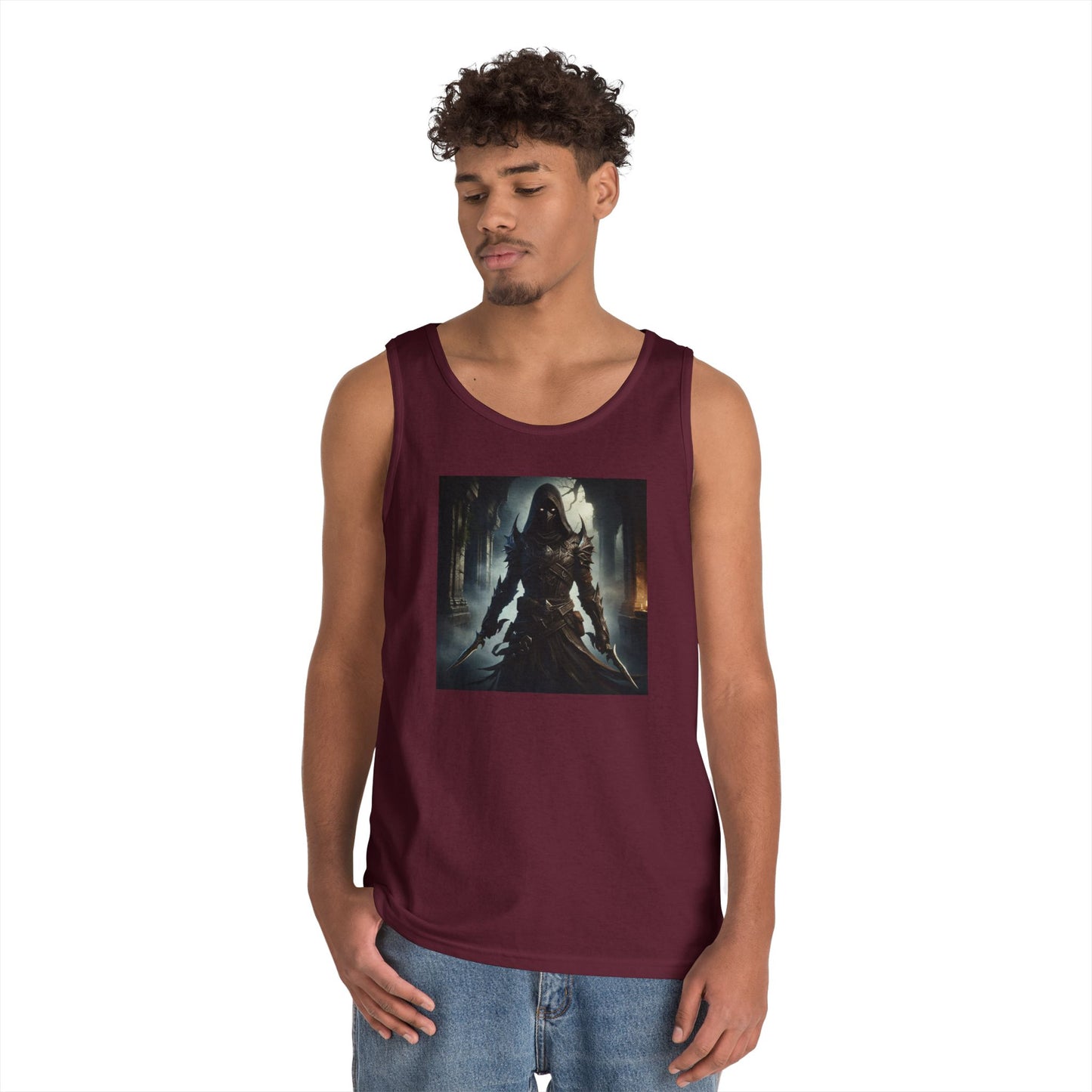 เสื้อกล้าม | ยูนิเซ็กส์ | ผ้าฝ้ายเนื้อหนา | จอมนักฆ่าเงามืด | นักล่าวิญญาณ