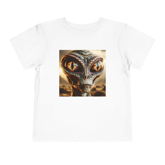 T-shirt | Maglietta per bambini piccoli | Manica corta | Alieno Rettiloide | Fantascienza | Extraterrestre