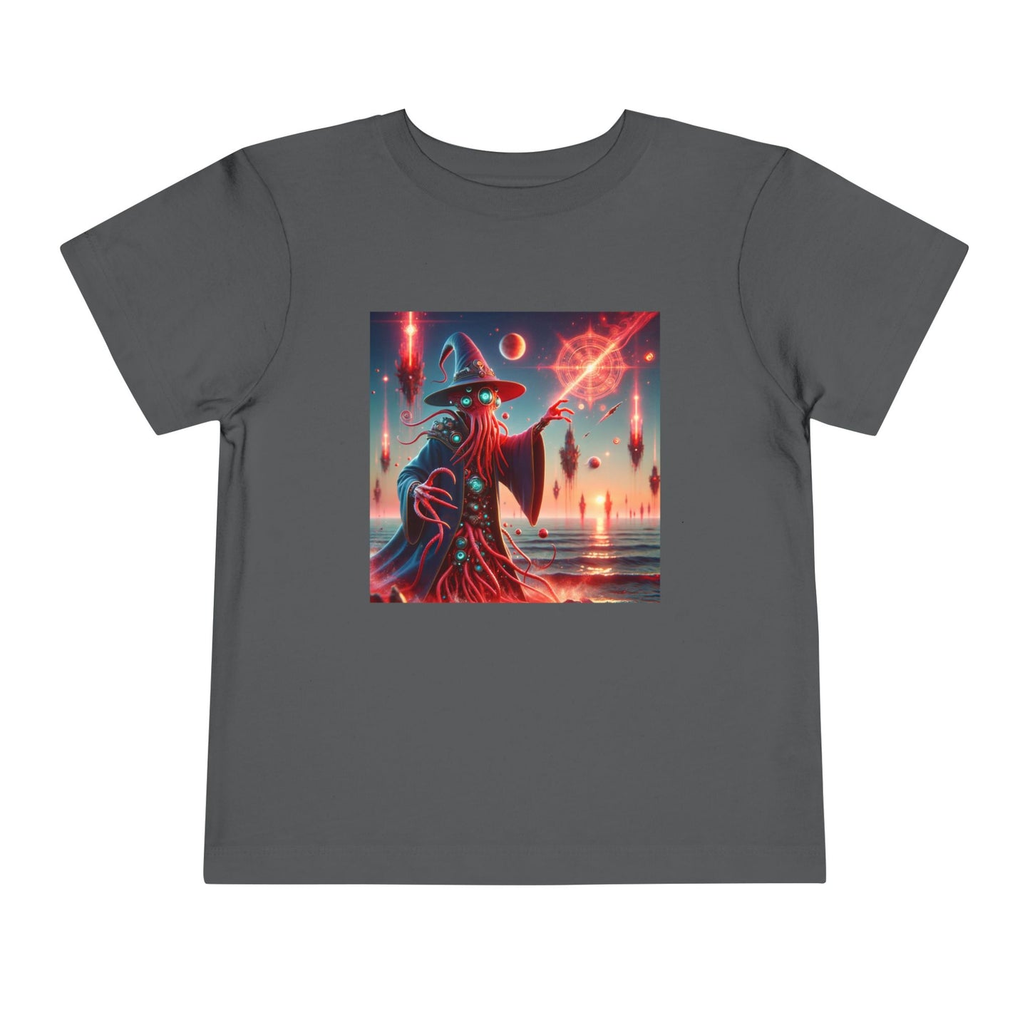 Camiseta | Camiseta para niños pequeños | Manga corta | Horror Cósmico | Mago Lovecraftiano