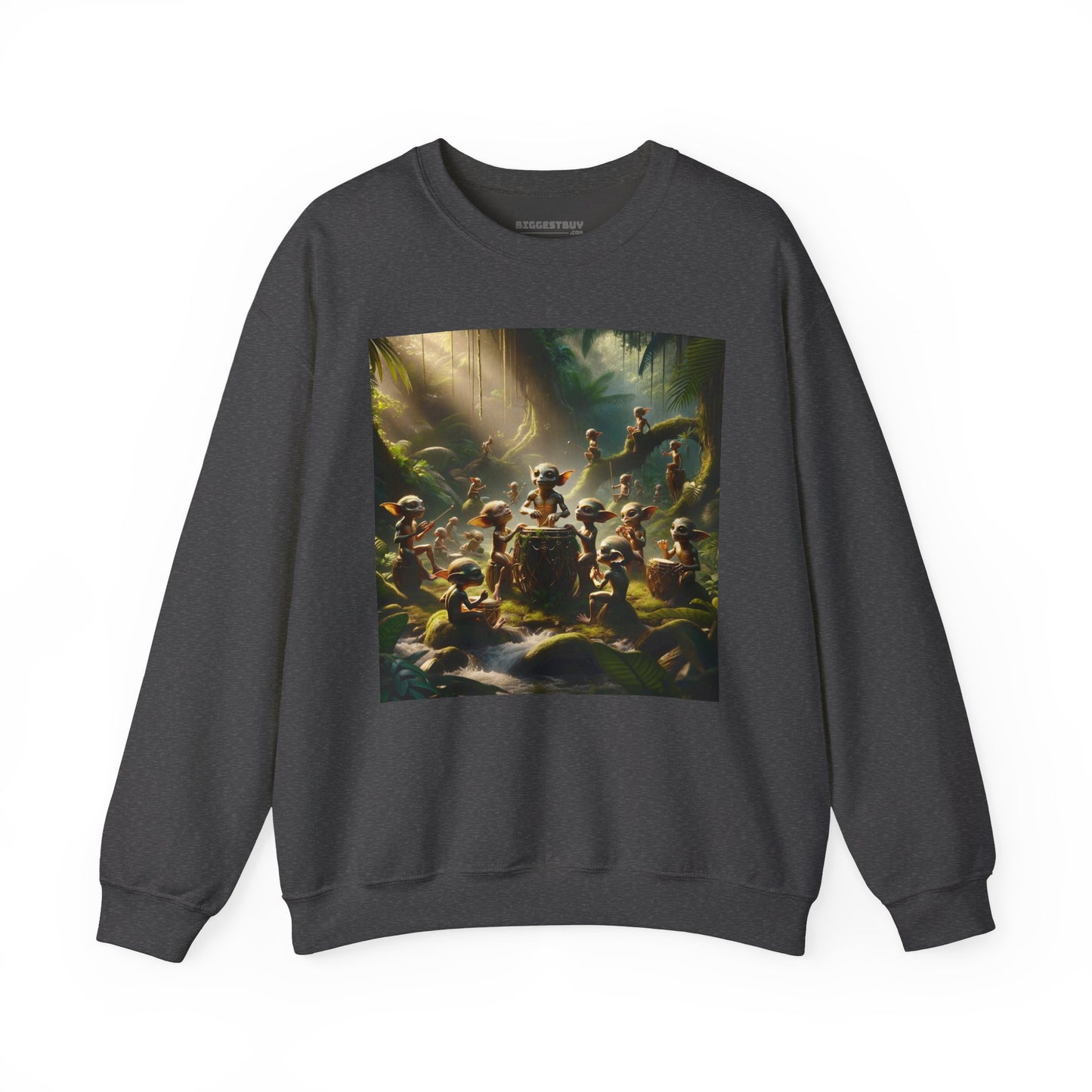 เสื้อสเวตเตอร์ | ยูนิเซ็กส์ | คอกลม | ผ้าผสมเนื้อหนา | แฟนตาซีป่า | วิถีธรรมชาติ | ภูตน้อย
