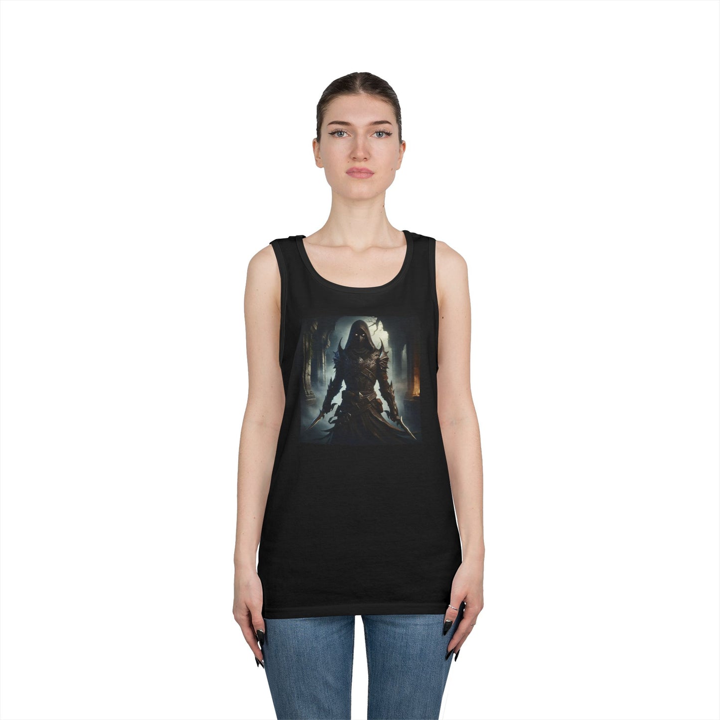 เสื้อกล้าม | ยูนิเซ็กส์ | ผ้าฝ้ายเนื้อหนา | จอมนักฆ่าเงามืด | นักล่าวิญญาณ
