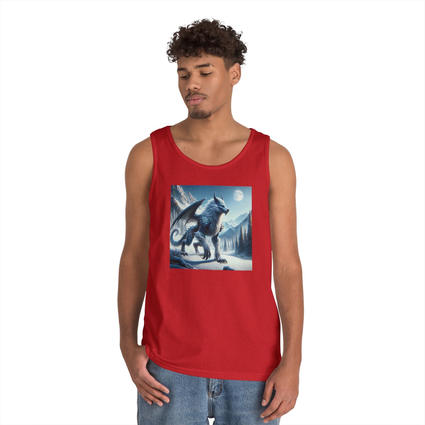 ٹینک ٹاپ | یونیسیکس | ہیوی کاٹن | نورسی اساطیر | فینریر