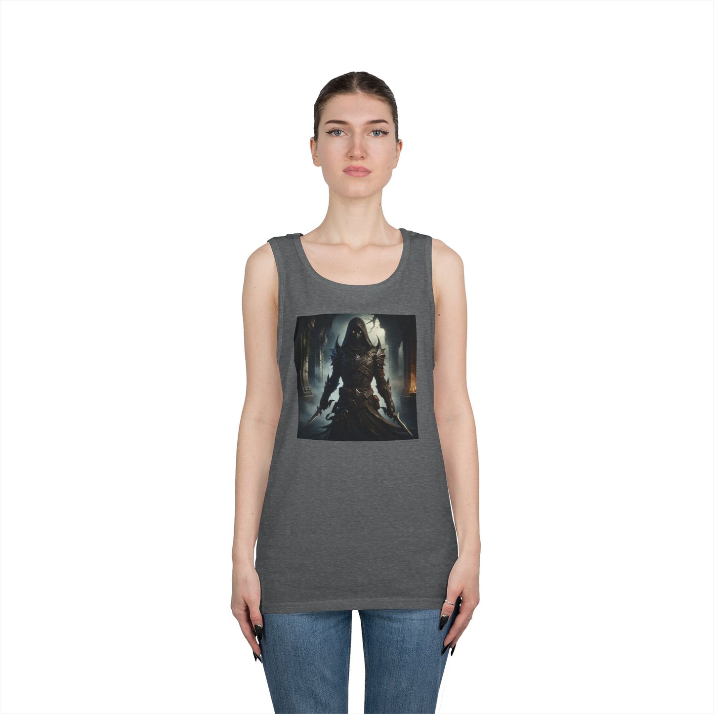 เสื้อกล้าม | ยูนิเซ็กส์ | ผ้าฝ้ายเนื้อหนา | จอมนักฆ่าเงามืด | นักล่าวิญญาณ