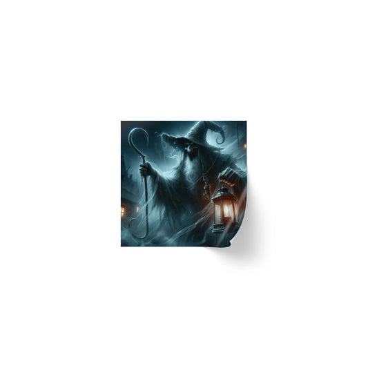 Stickerlabelrol | Vierkant | Ondode Tovenaar | Necromantie | Geest