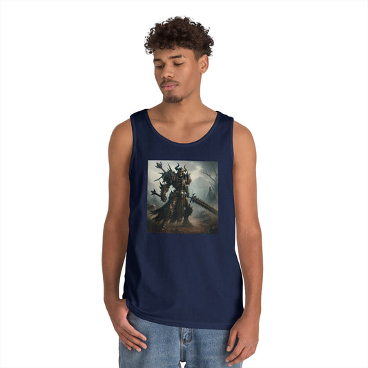 Tanktopp | Unisex | Kraftig bomull | Mørk Fantasi | Dødsridder | Kriger
