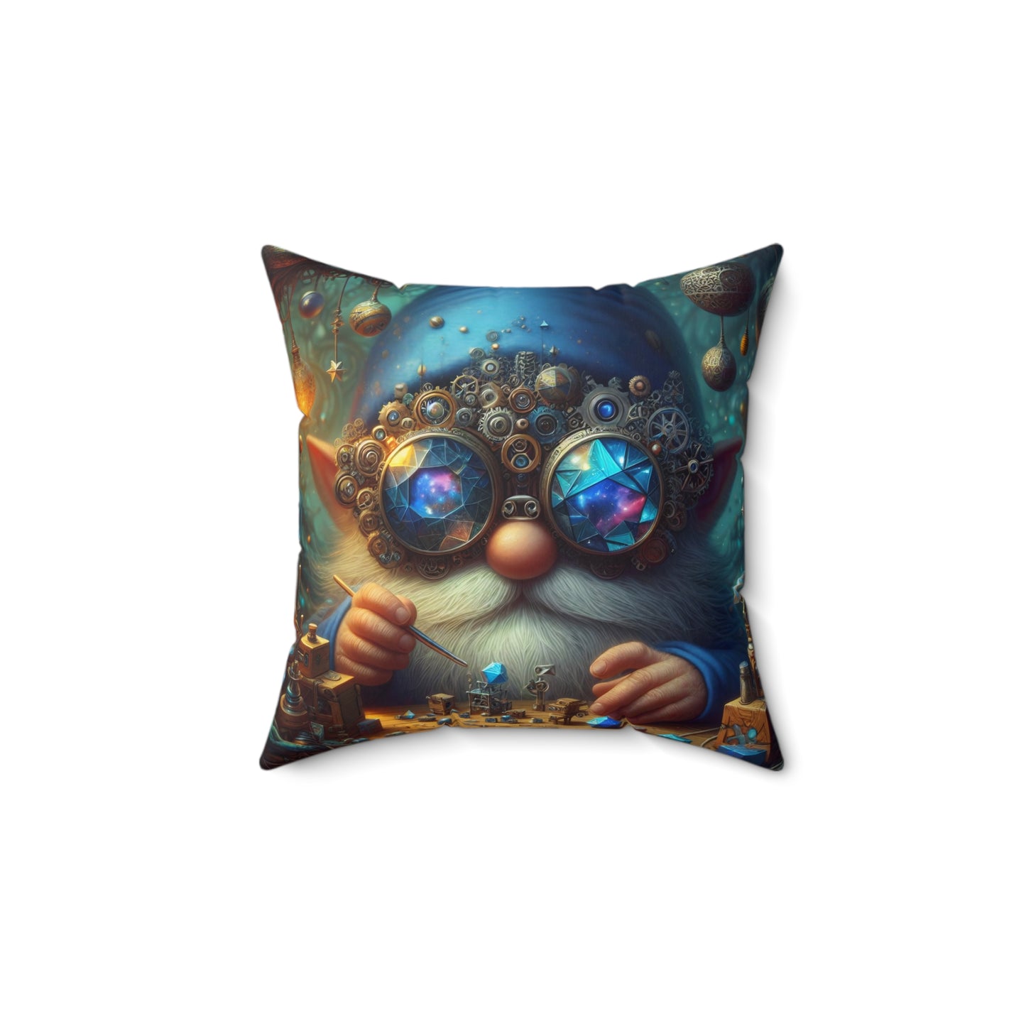 Bantal | Poliester | Persegi | Folklor Nordik | Tomte | Gnome Alkemis