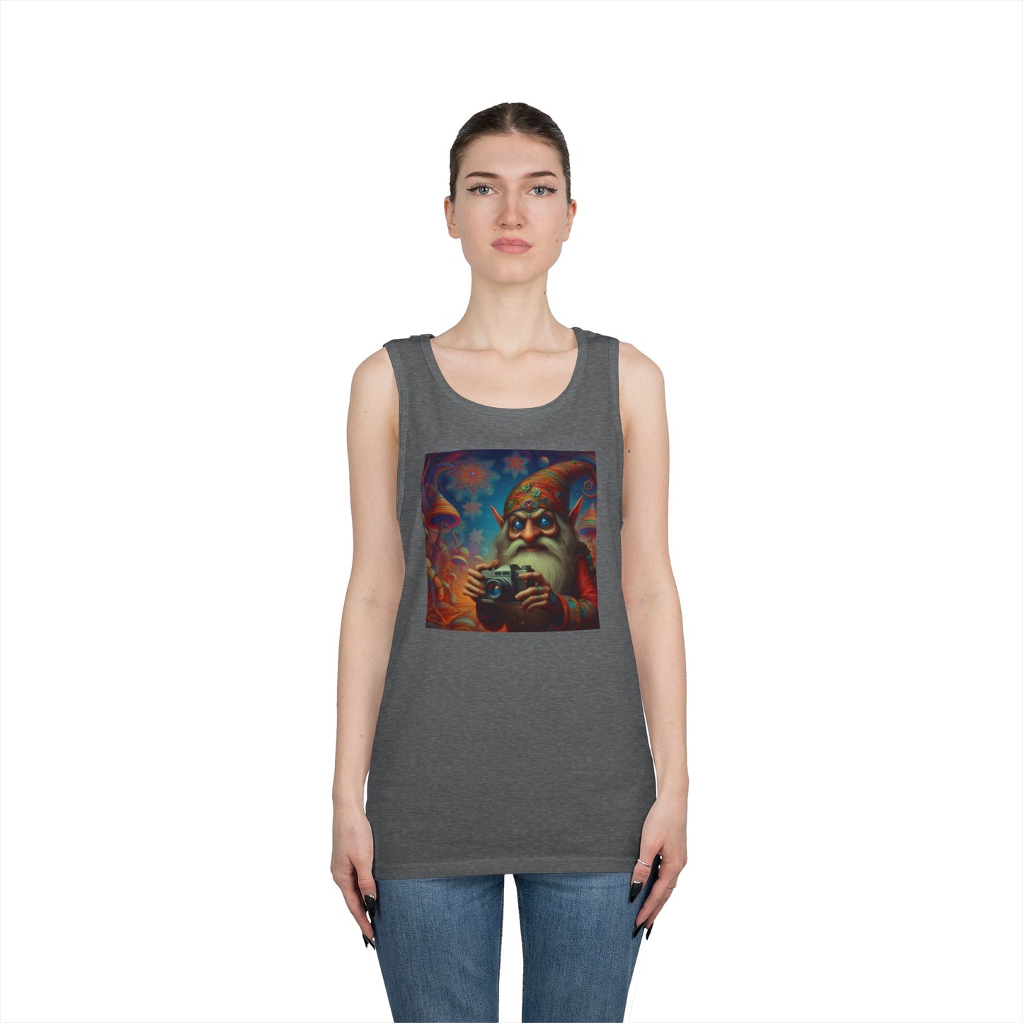 Tanktopp | Unisex | Kraftig bomull | Fantasy | Psykedelisk | Domovoi