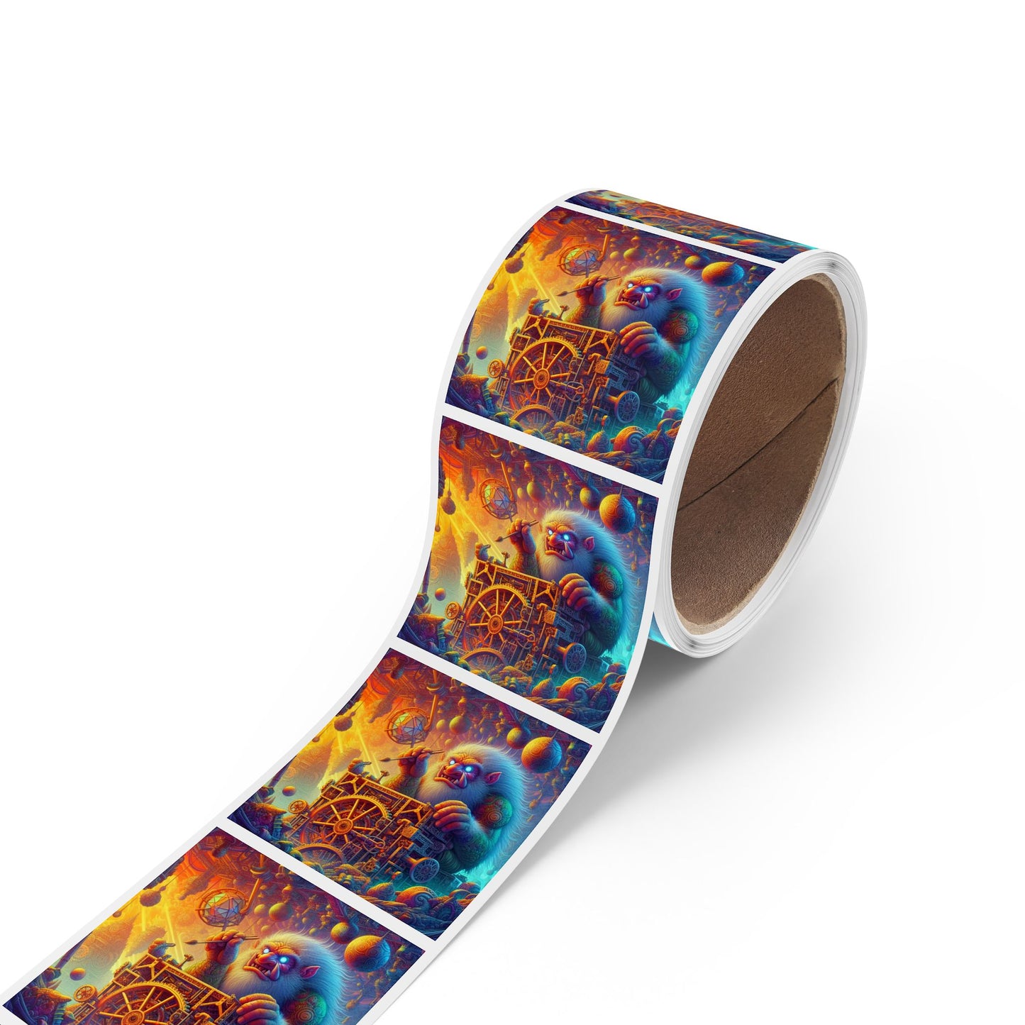 Rolka etykiet samoprzylepnych | Kwadratowy | Mitologia Arktyczna | Mechanik Lodu