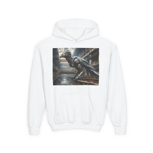 سویٹ شرٹ | نوجوان | ہڈڈ | ہیوی بلینڈ | بخاریہ علم خیال | مکینکل کوا