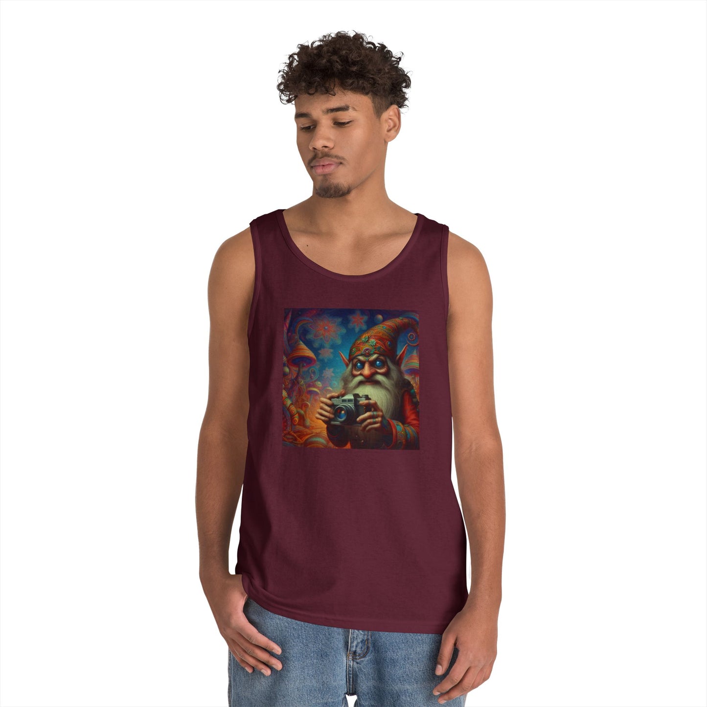 Tanktopp | Unisex | Kraftig bomull | Fantasy | Psykedelisk | Domovoi