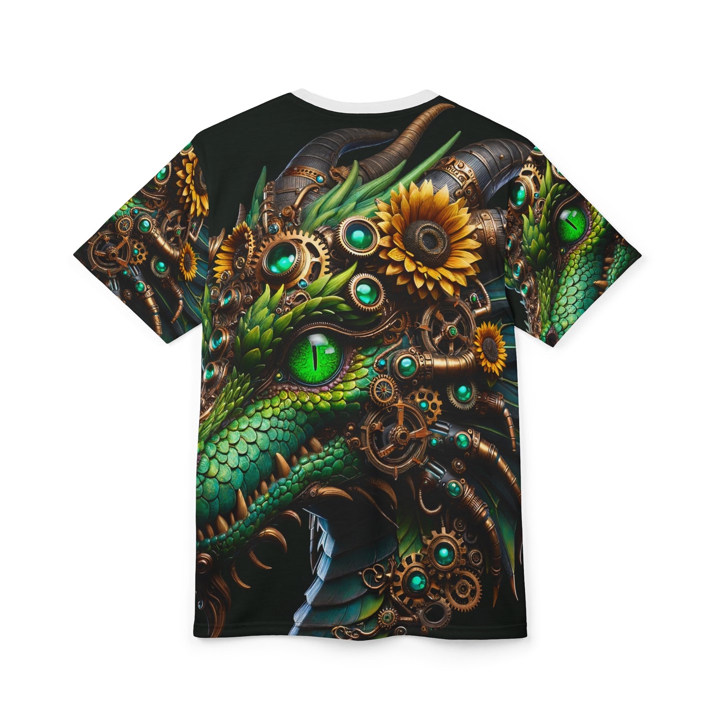 Tシャツ | 全面プリント | ユニセックスTシャツ | スチームパンク | メカニカルファンタジー | ドラゴン