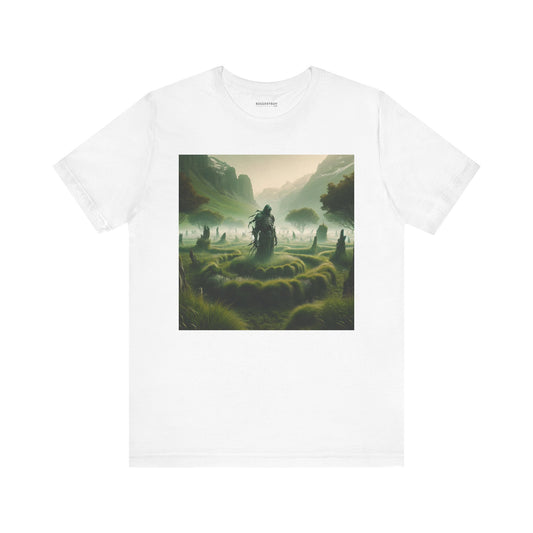 เสื้อยืด | ยูนิเซ็กส์ | เสื้อยืดเจอร์ซีย์ | แขนสั้น | แฟนตาซีผีดิบ | ตัวตนแห่งความตาย