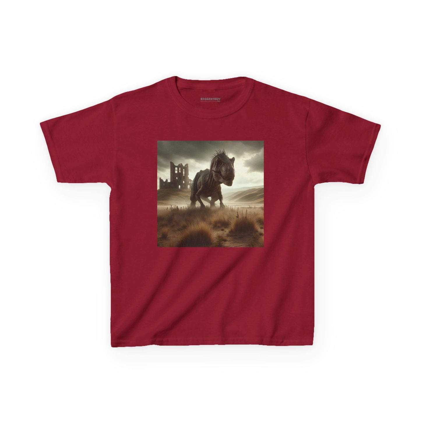 Camiseta | Camiseta Infantil | Algodão Pesado | Ficção Dinossáurica | T-Rex Ancestral