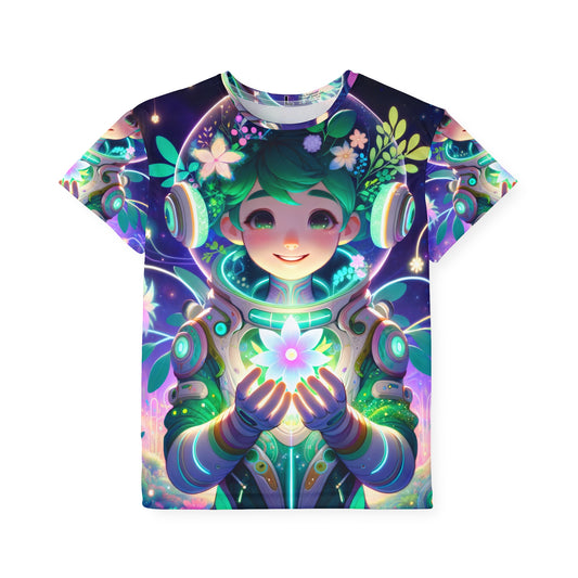 Sportshirt | Kinderen | Technofantasie | Cybernatuur | Groen Wezen