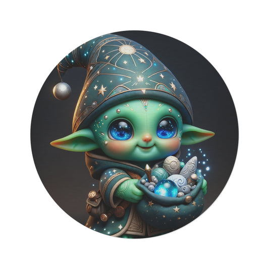 Vloerkleed | Rond | Kosmische Folklore | Goblin Figurine