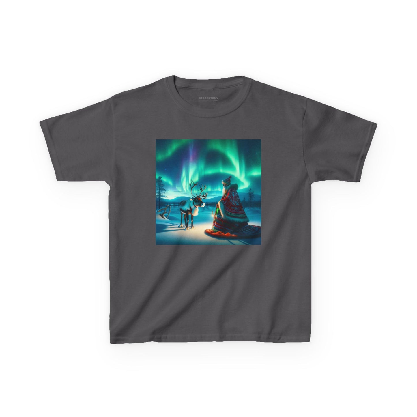 Camiseta | Camiseta Infantil | Algodão Pesado | Misticismo Nórdico | Xamã Sami
