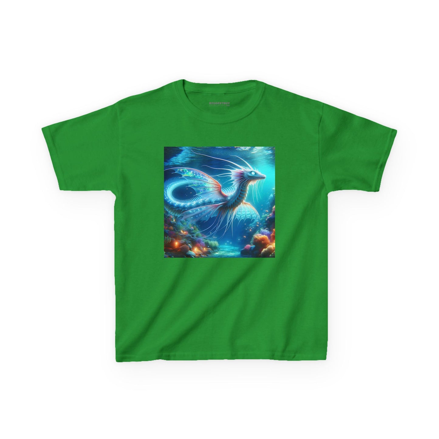 T-Shirt | Koszulka dziecięca | Ciężka bawełna | Mitologia morska | Ryujin | Smok wodny