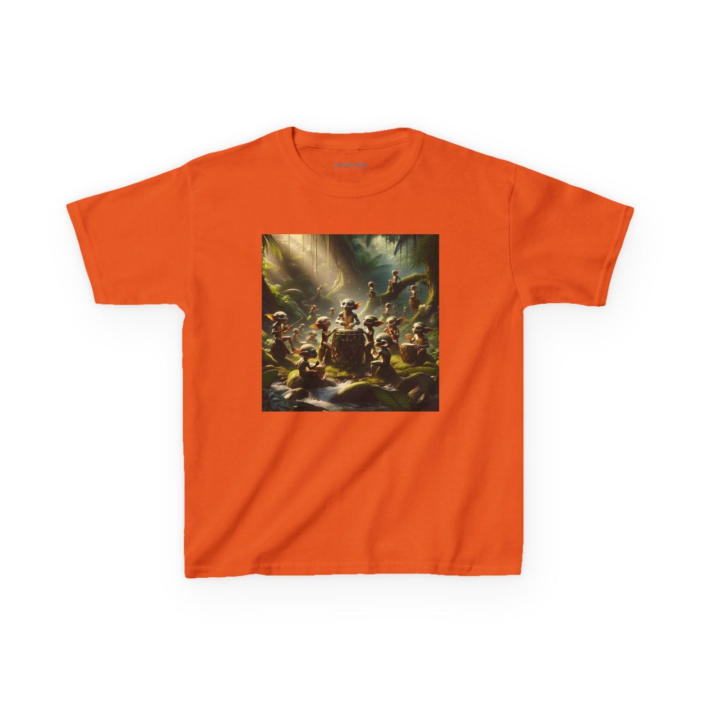 Tシャツ | キッズTシャツ | ヘビーコットン | 森の精霊 | 太鼓の儀式 | 妖精