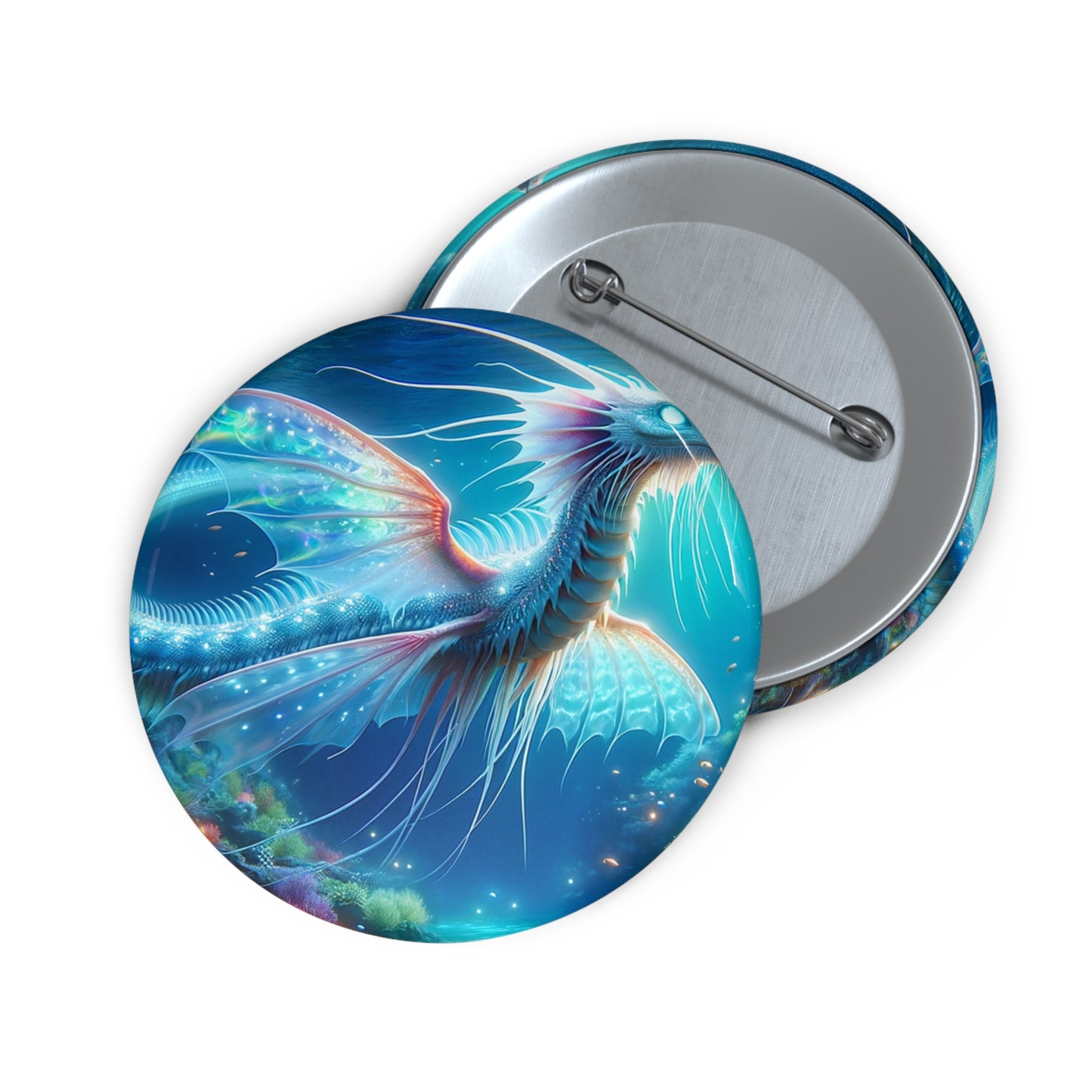 Spilla | Spilla da balia | Con spilla sul retro | Mitologia Acquatica | Drago Marino
