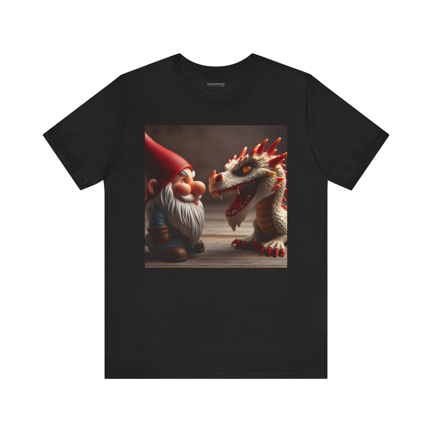 เสื้อยืด | ยูนิเซ็กส์ | เสื้อยืดเจอร์ซีย์ | แขนสั้น | ตำนานเทพนิยาย | นิทานพื้นบ้าน | โนมกับมังกร