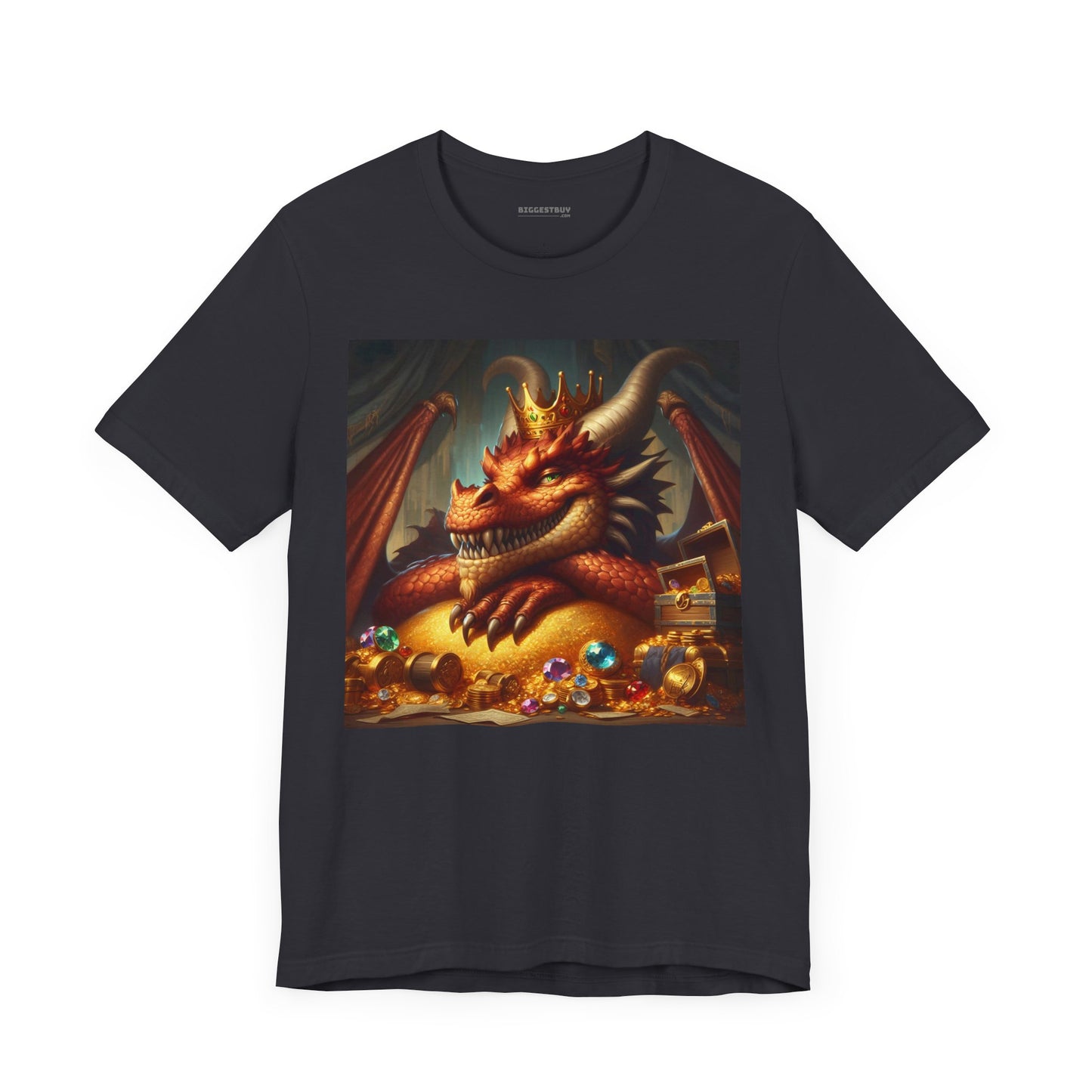 T-Shirt | Unisex | Koszulka dżersejowa | Krótki rękaw | Nordycka Mitologia | Fafnir | Smok