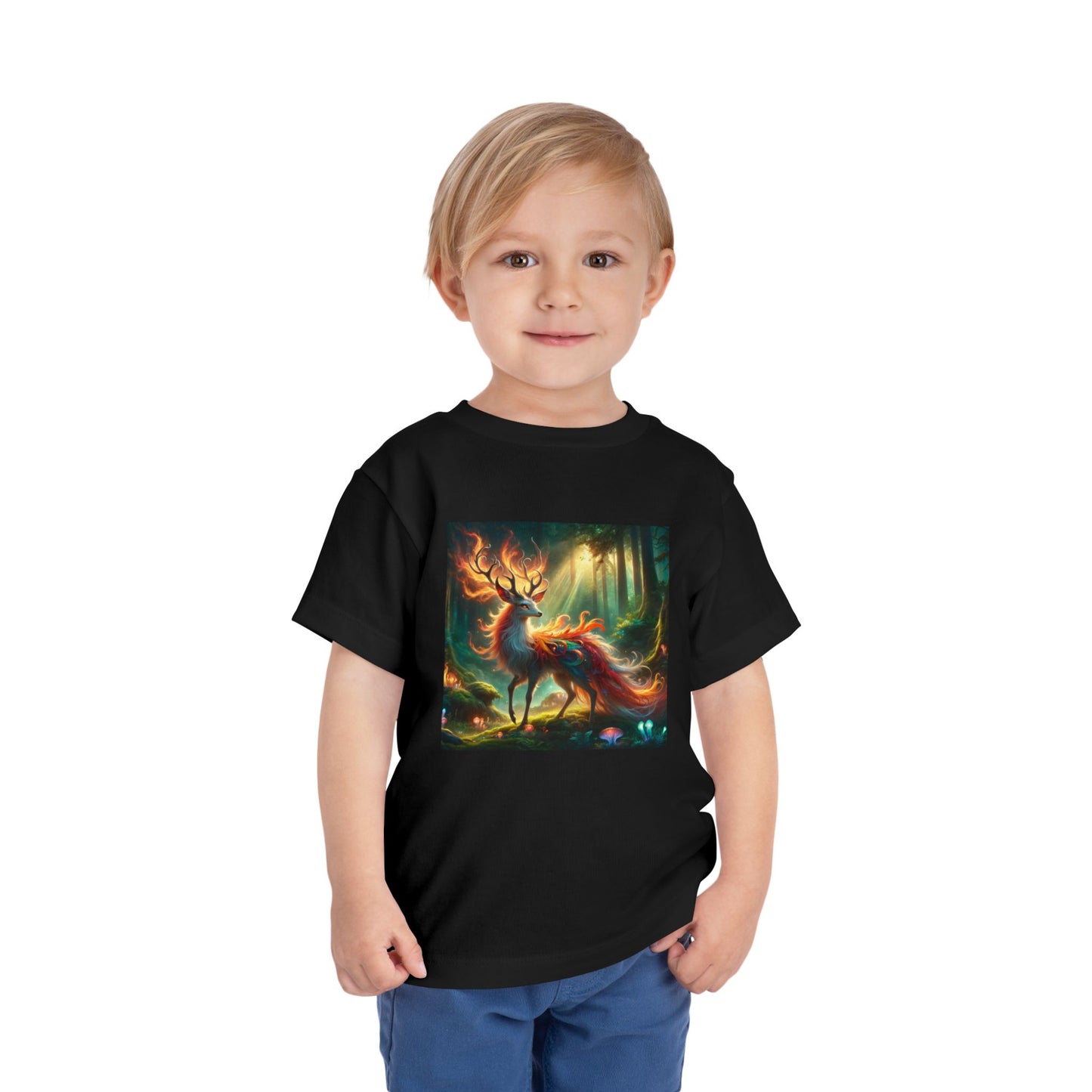 T-Shirt | Toddler Tee | Short Sleeve | Mystical Kirin | Forest Spirit Deer