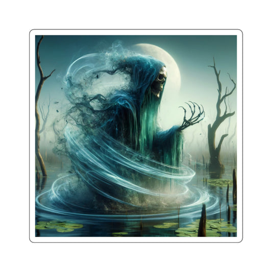 Adesivo | Quadrado | Fantasia Sombria | Espectro | Pântano