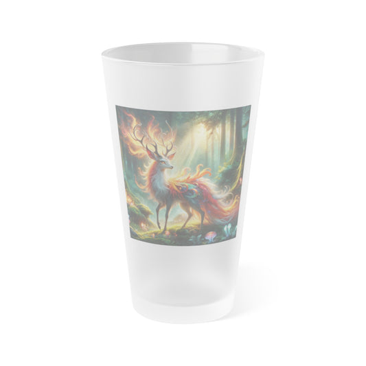 Vaso | Vaso de pinta | Esmerilado | Fantasía Elemental | Ciervo de Fuego