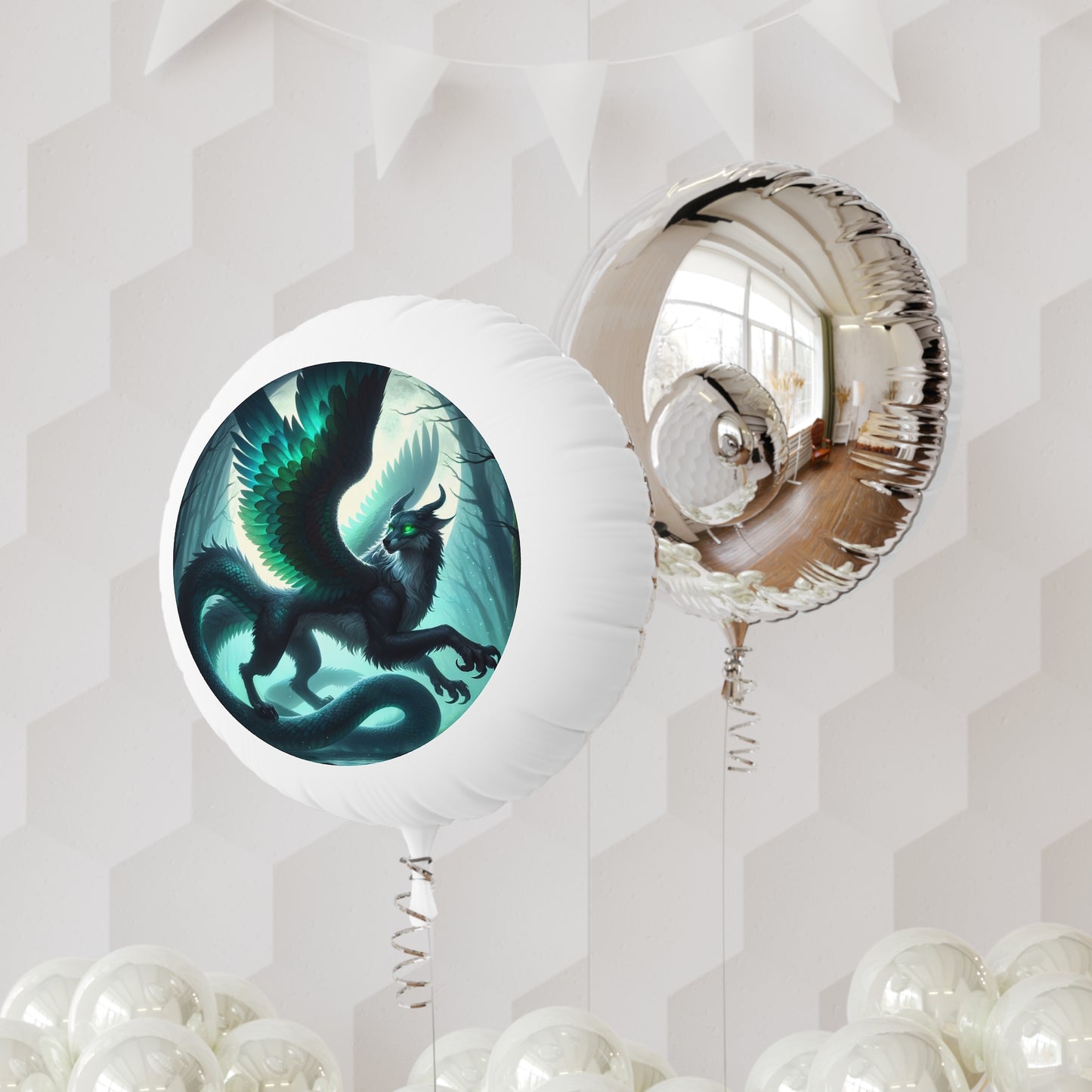 بالون | هيليوم | مايلر | تنين أسطوري | مخلوق خيالي | جناح ريشي