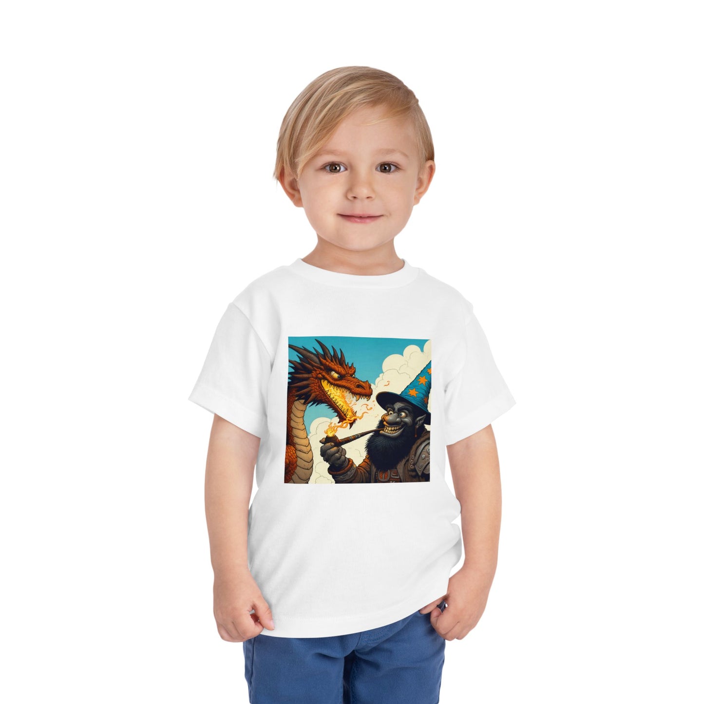 T-Shirt | Toddler Tee | Short Sleeve | High Fantasy | Dragon Duel | Goblin