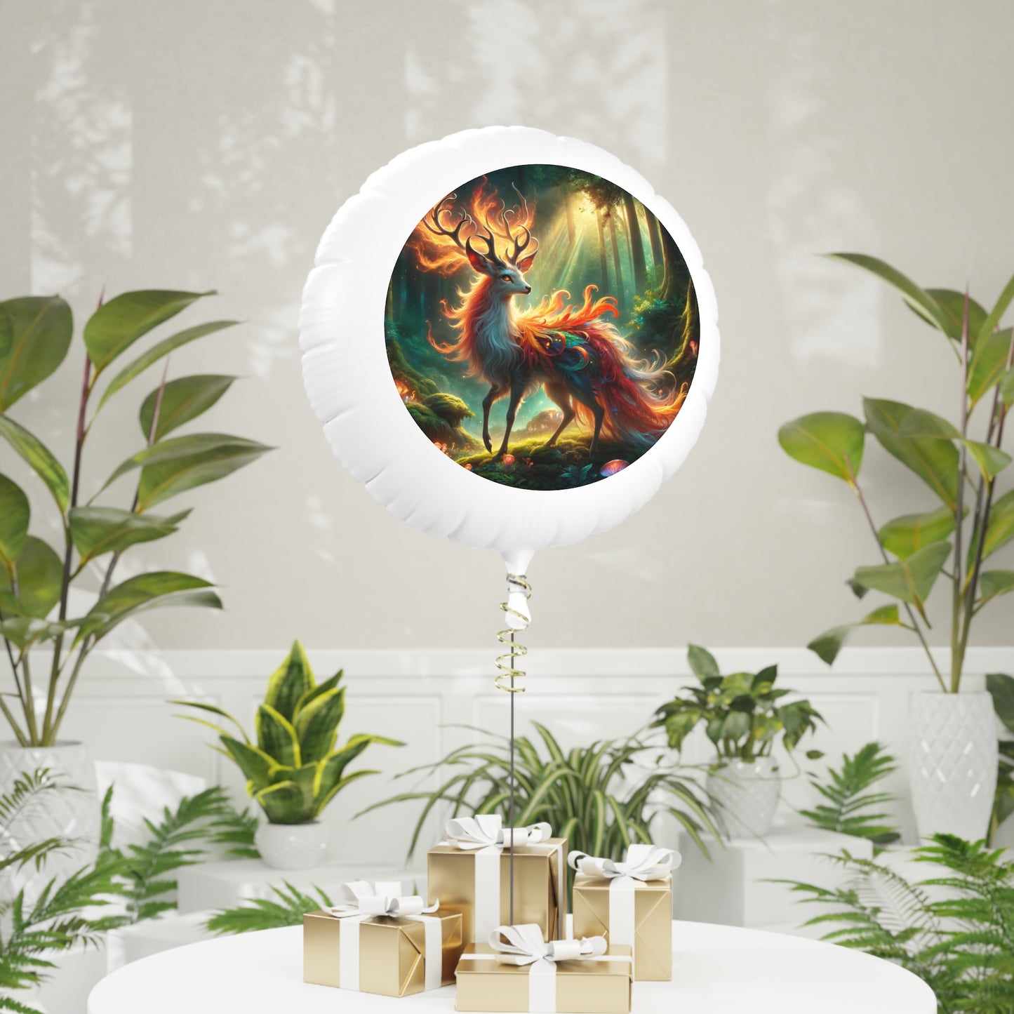 Balon | Hel | Mylar | Mistyczna fantazja | Ognisty jeleń
