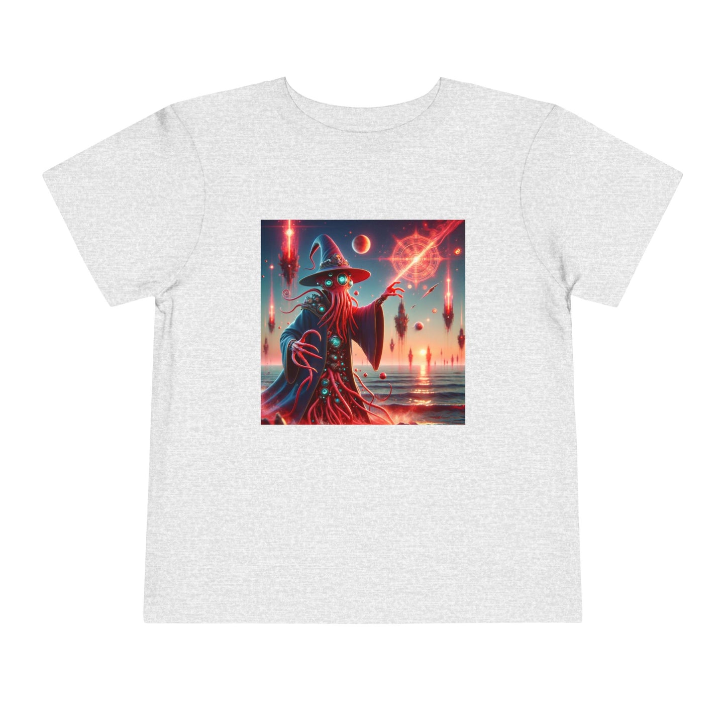 Camiseta | Camiseta para niños pequeños | Manga corta | Horror Cósmico | Mago Lovecraftiano